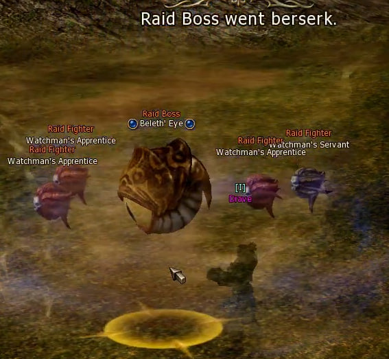 Sơ đồ Raid Boss Lineage 2 Classic